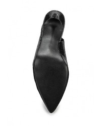 Черные кожаные босоножки на каблуке от Dorothy Perkins