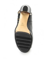 Черные кожаные босоножки на каблуке от Versace 19.69