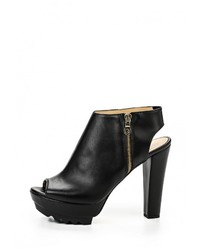 Черные кожаные босоножки на каблуке от Versace 19.69