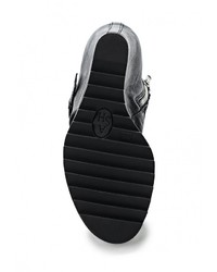 Черные кожаные босоножки на танкетке от Ash