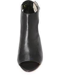 Женские черные кожаные босоножки с вырезом от Matt Bernson