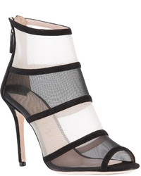 Женские черные кожаные босоножки от Aperlaï