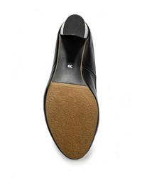 Женские черные кожаные босоножки от Ascalini