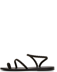 Женские черные кожаные босоножки от Ancient Greek Sandals