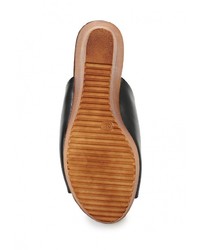 Женские черные кожаные босоножки от Buonarotti