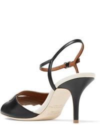 Женские черные кожаные босоножки от Malone Souliers