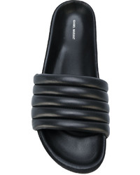 Женские черные кожаные босоножки от Isabel Marant