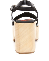 Женские черные кожаные босоножки от Rachel Comey