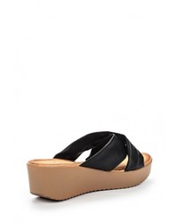 Женские черные кожаные босоножки от Pezzano