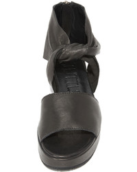 Женские черные кожаные босоножки от Ld Tuttle
