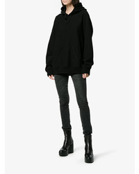 Черные кожаные ботильоны на танкетке от Clergerie