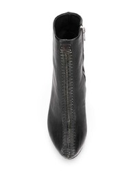 Черные кожаные ботильоны на танкетке от Isaac Sellam Experience
