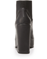 Черные кожаные ботильоны на танкетке от Ld Tuttle