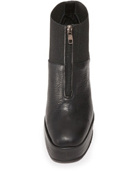 Черные кожаные ботильоны на танкетке от Ld Tuttle