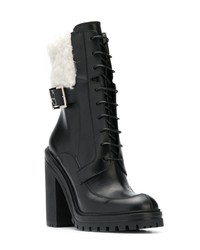 Черные кожаные ботильоны на шнуровке от Givenchy