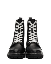 Черные кожаные ботильоны на шнуровке от Rag and Bone