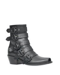 Черные кожаные ботильоны на шнуровке от Burberry