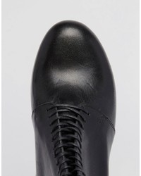 Черные кожаные ботильоны на шнуровке от Vagabond