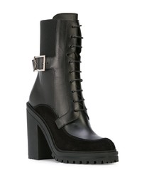 Черные кожаные ботильоны на шнуровке от Givenchy