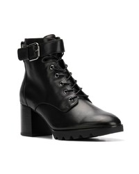 Черные кожаные ботильоны на шнуровке от Högl