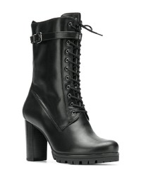 Черные кожаные ботильоны на шнуровке от Högl