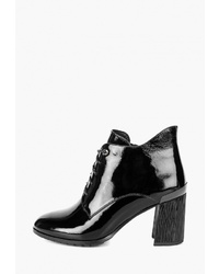 Черные кожаные ботильоны на шнуровке от Lisette