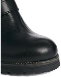 Черные кожаные ботильоны с вырезом от Carvela