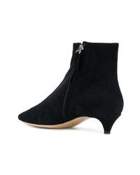 Черные кожаные ботильоны с украшением от Tod's