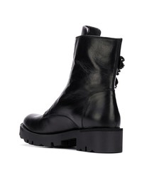 Черные кожаные ботильоны с украшением от Tosca Blu