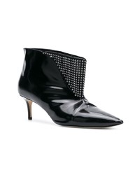 Черные кожаные ботильоны с шипами от Christopher Kane