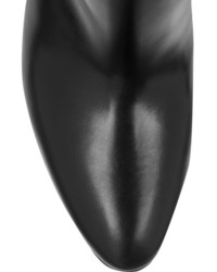 Черные кожаные ботильоны с шипами от Saint Laurent