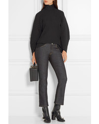 Черные кожаные ботильоны с шипами от No.21