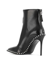 Черные кожаные ботильоны с шипами от Alexander Wang
