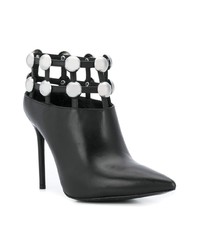 Черные кожаные ботильоны с шипами от Alexander Wang