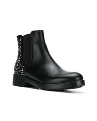 Черные кожаные ботильоны с шипами от Tosca Blu