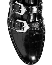 Черные кожаные ботильоны с шипами от Givenchy