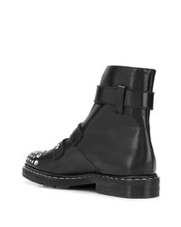 Черные кожаные ботильоны с шипами от McQ Alexander McQueen