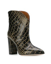 Черные кожаные ботильоны от Paris Texas