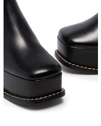 Черные кожаные ботильоны от Loewe