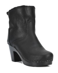 Черные кожаные ботильоны от No.6