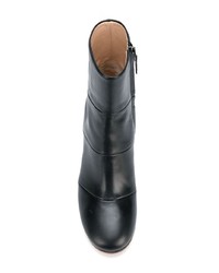 Черные кожаные ботильоны от Christian Wijnants