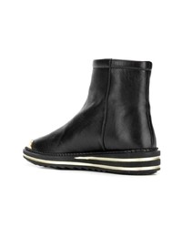 Черные кожаные ботильоны от Giuseppe Zanotti Design