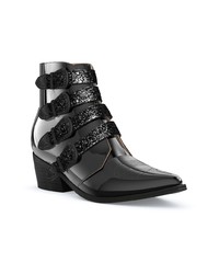 Черные кожаные ботильоны от Toga Pulla