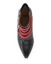 Черные кожаные ботильоны от Toga Pulla