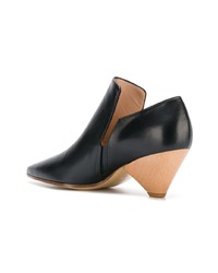 Черные кожаные ботильоны от Christian Wijnants