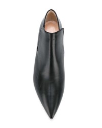 Черные кожаные ботильоны от Christian Wijnants