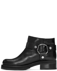 Черные кожаные ботильоны от MCQ