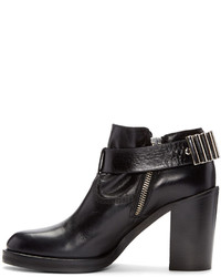 Черные кожаные ботильоны от MCQ