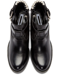 Черные кожаные ботильоны от MCQ