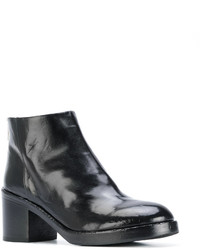 Черные кожаные ботильоны от Officine Creative